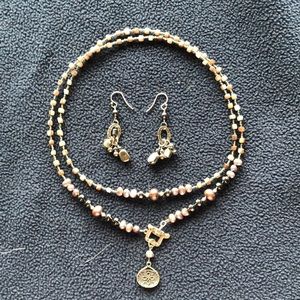 Silpada necklace and earrings